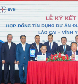 Ký kết hợp  đồng tín dụng Dự án đường dây 500kV Lào Cai – Vĩnh Yên